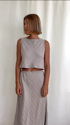 90' Stone linen set
