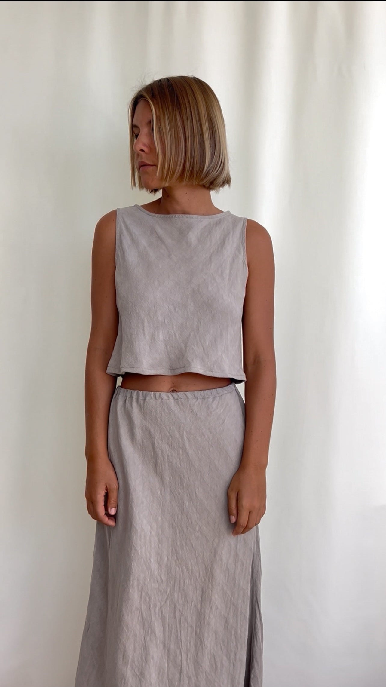 90' Stone linen set