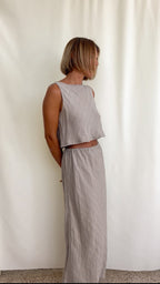 90' Stone linen set