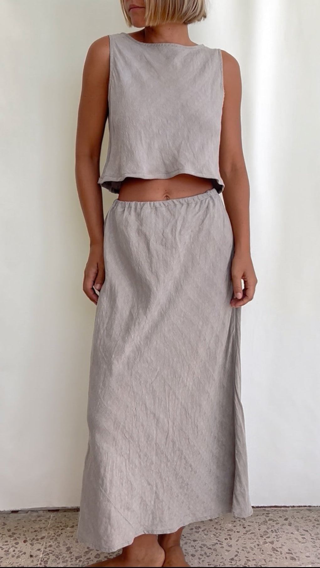 90' Stone linen set