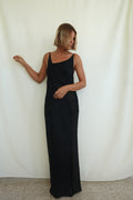 Vintage asymmetrical silk gown
