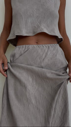 90' Stone linen set